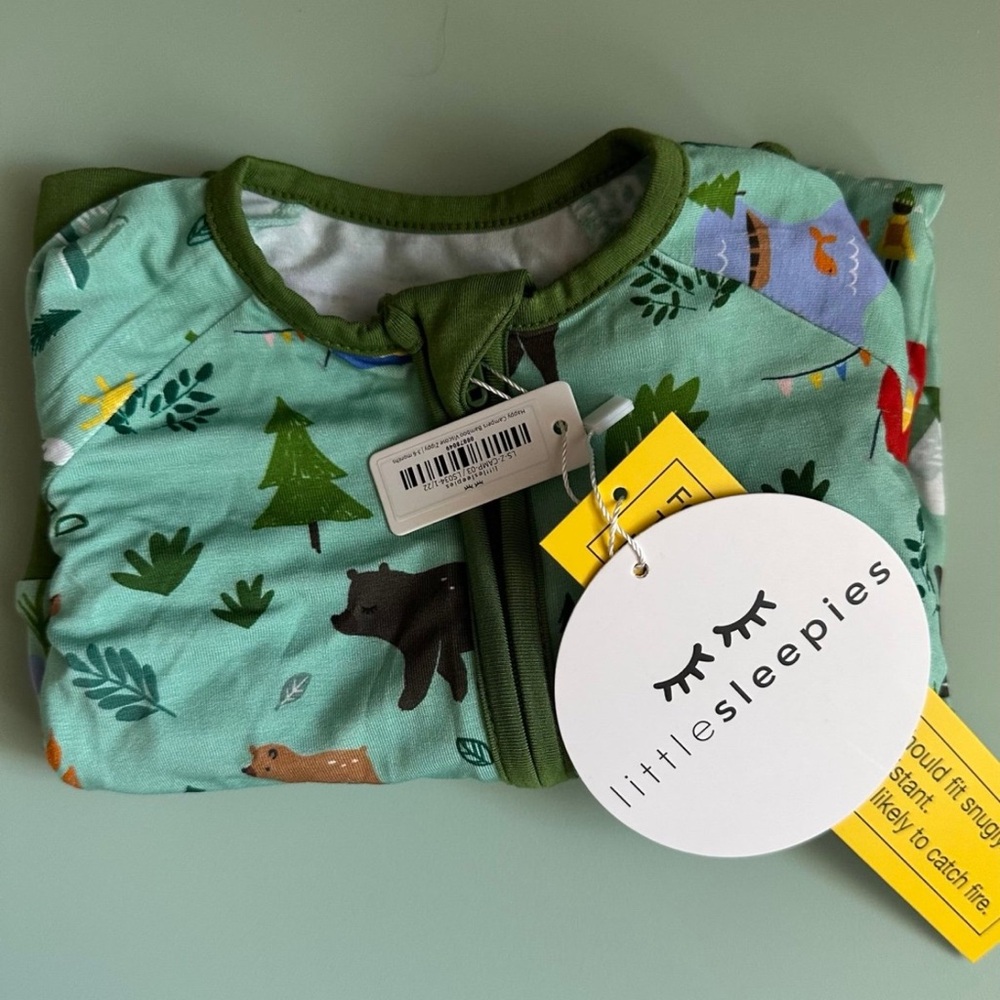 Little Sleepies happy campers zippy